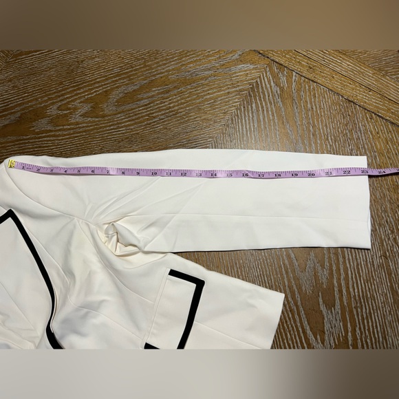 *NWT New York & Company Blazer|White with Black|Size 12 - Picture 7 of 7